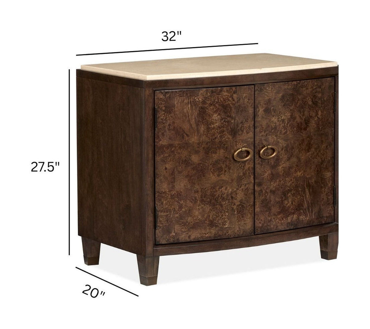 Rowan - Door Nightstand - Espresso, photo 5 of 7