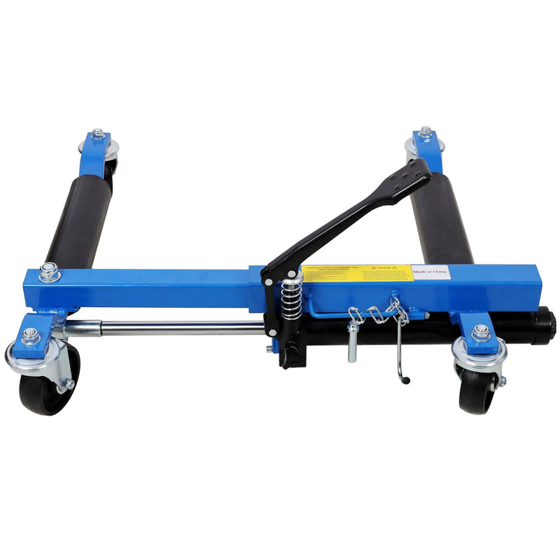 Hydraulic Car Wheel Dolly (Set of 2) With Foot Pedal Lift, 1, 500Lbs Capacity - Black / Blue by HouseOfZazla