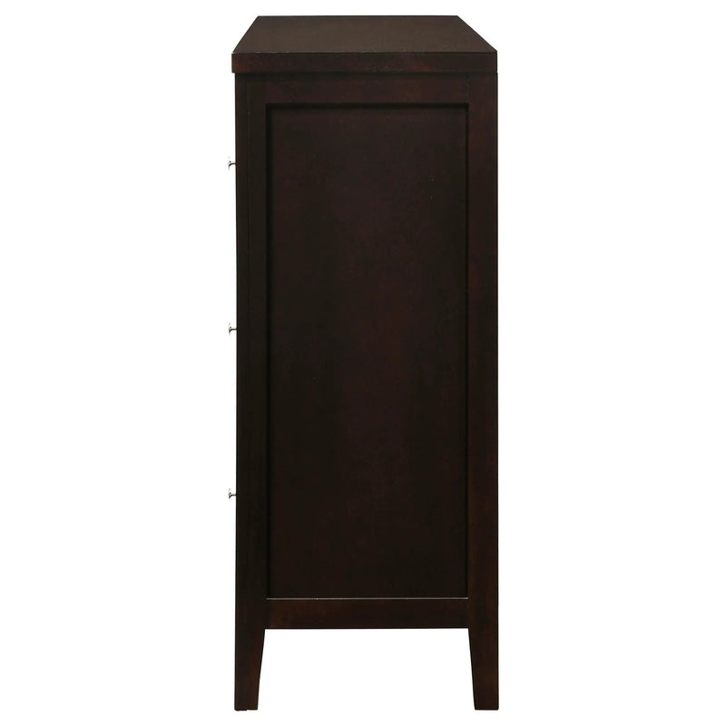 Carlton 6-drawer Dresser Cappuccino by Unique Piece Furniture