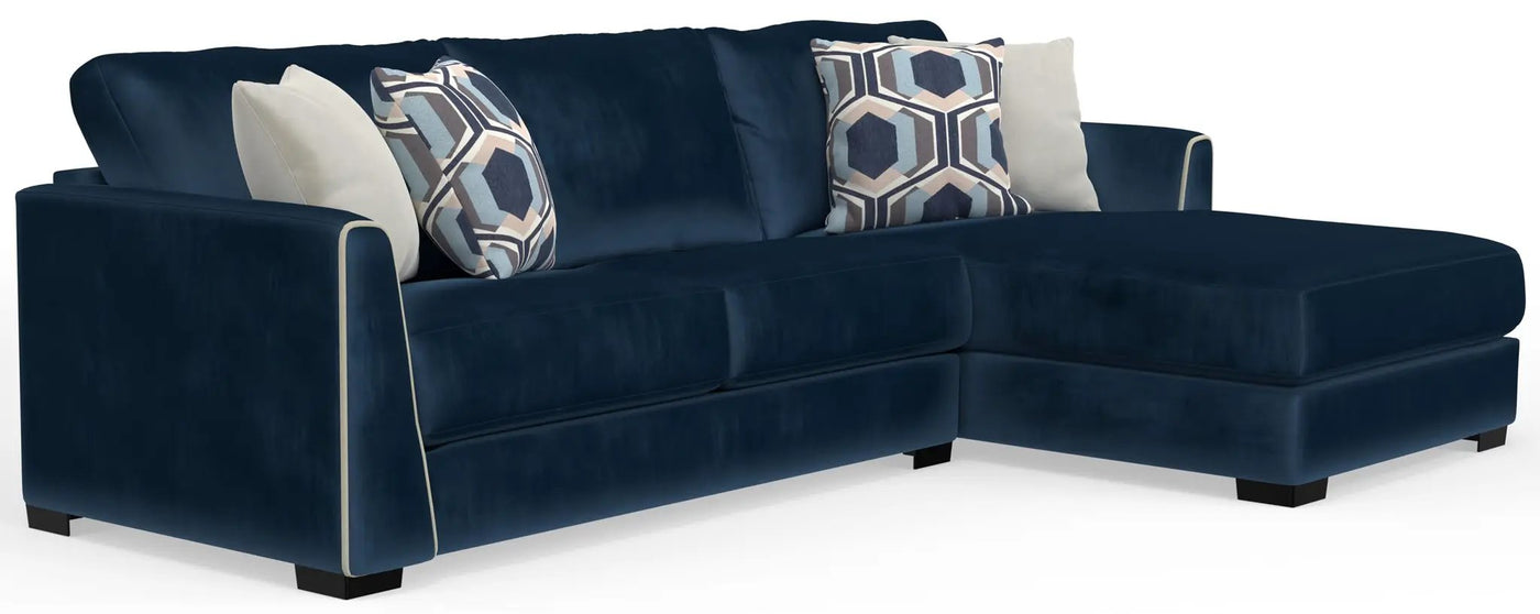 Jetson - Sectional With Comfort Coil Seat Cushions And Included Accent Pillows by Unique Piece Furniture