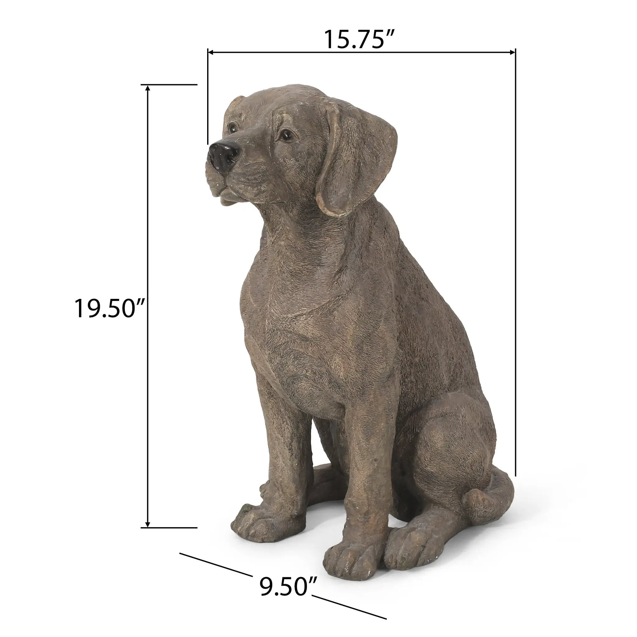 MGO Dog Decor, Outdoor Dog Statue by HouseOfZazla