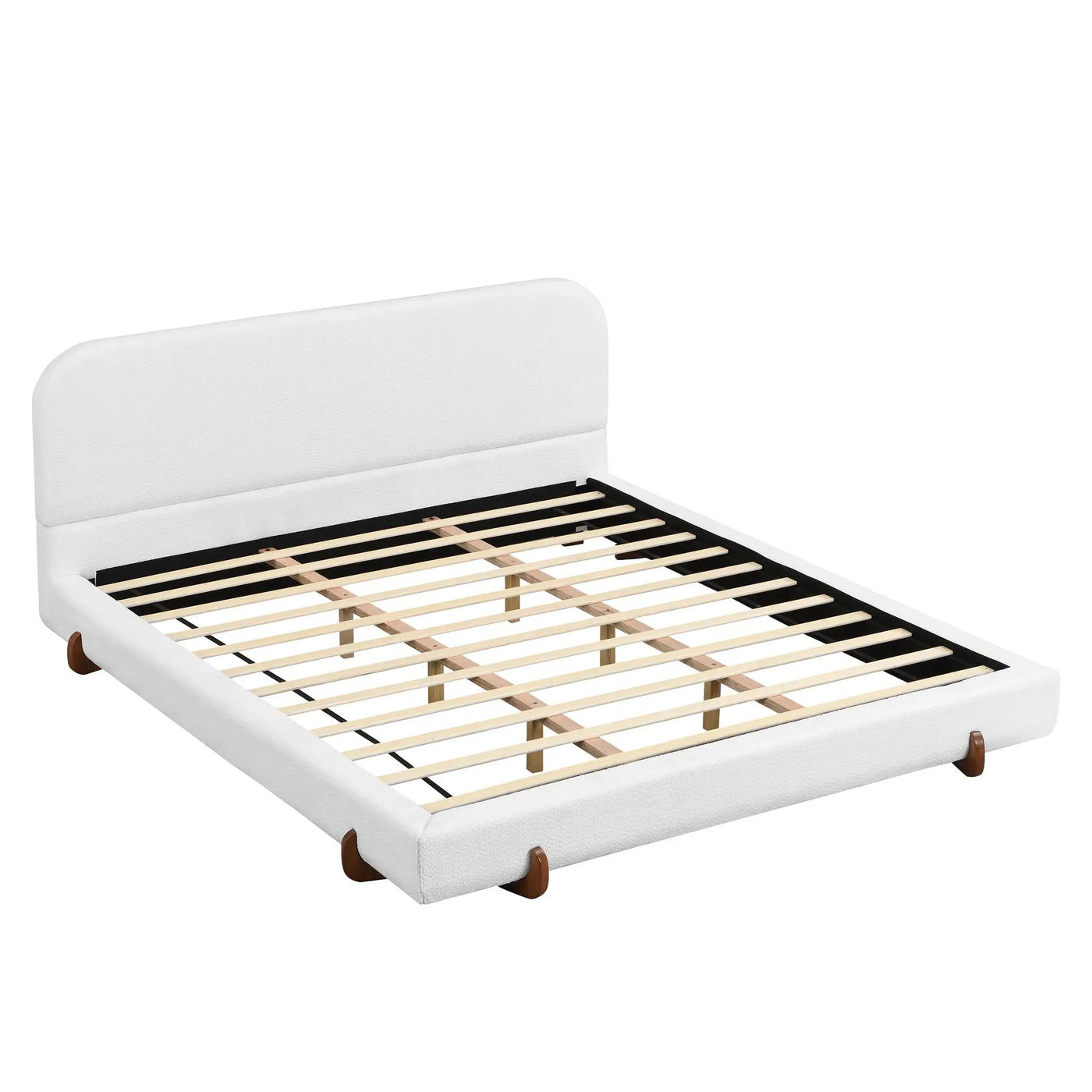 Elegant Upholstered Bed Frame by HouseOfZazla