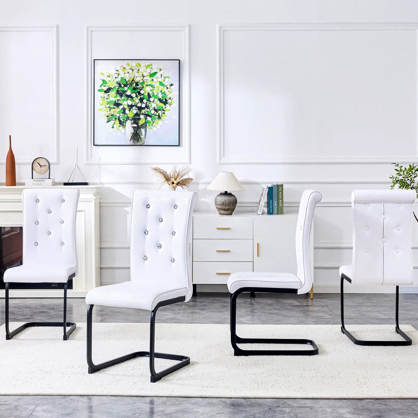 Alligator Skin Upholstered Dining Chairs by HouseOfZazla