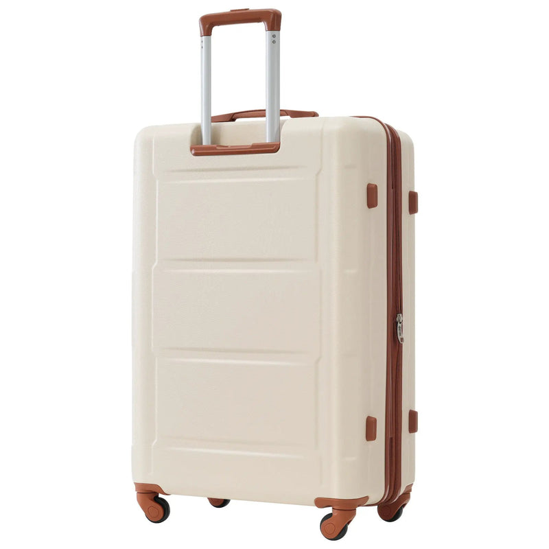 2 Piece Luggage Set With Bags Expanable Spinner Wheels ABS Lightweight Suitcase With Tsa Lock 20" / 28" by HouseOfZazla