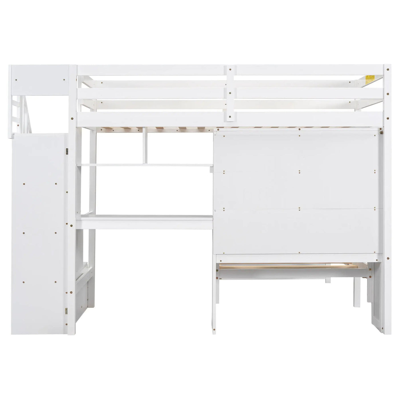 Loft Bed With Built In Desk And Staircase by HouseOfZazla