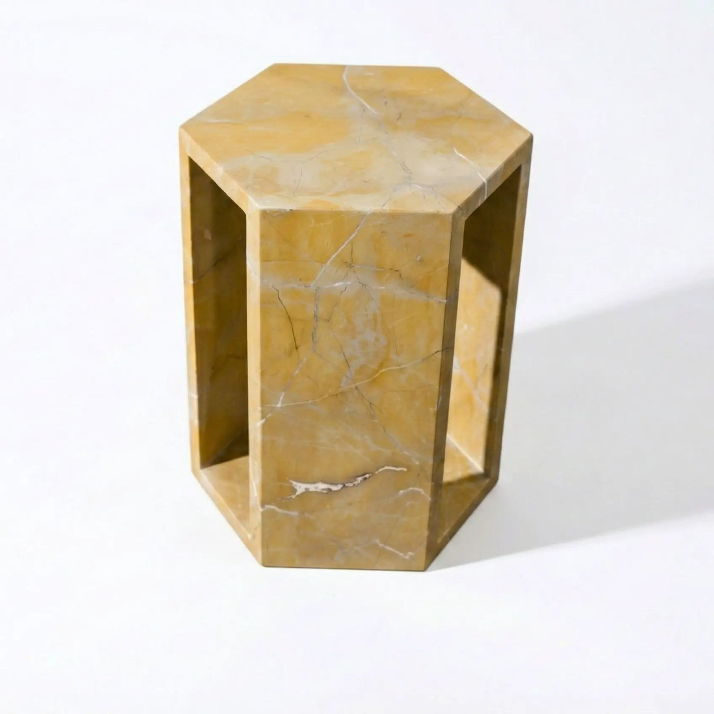 Modern Minimalist Hexagon Side Table by HouseOfZazla