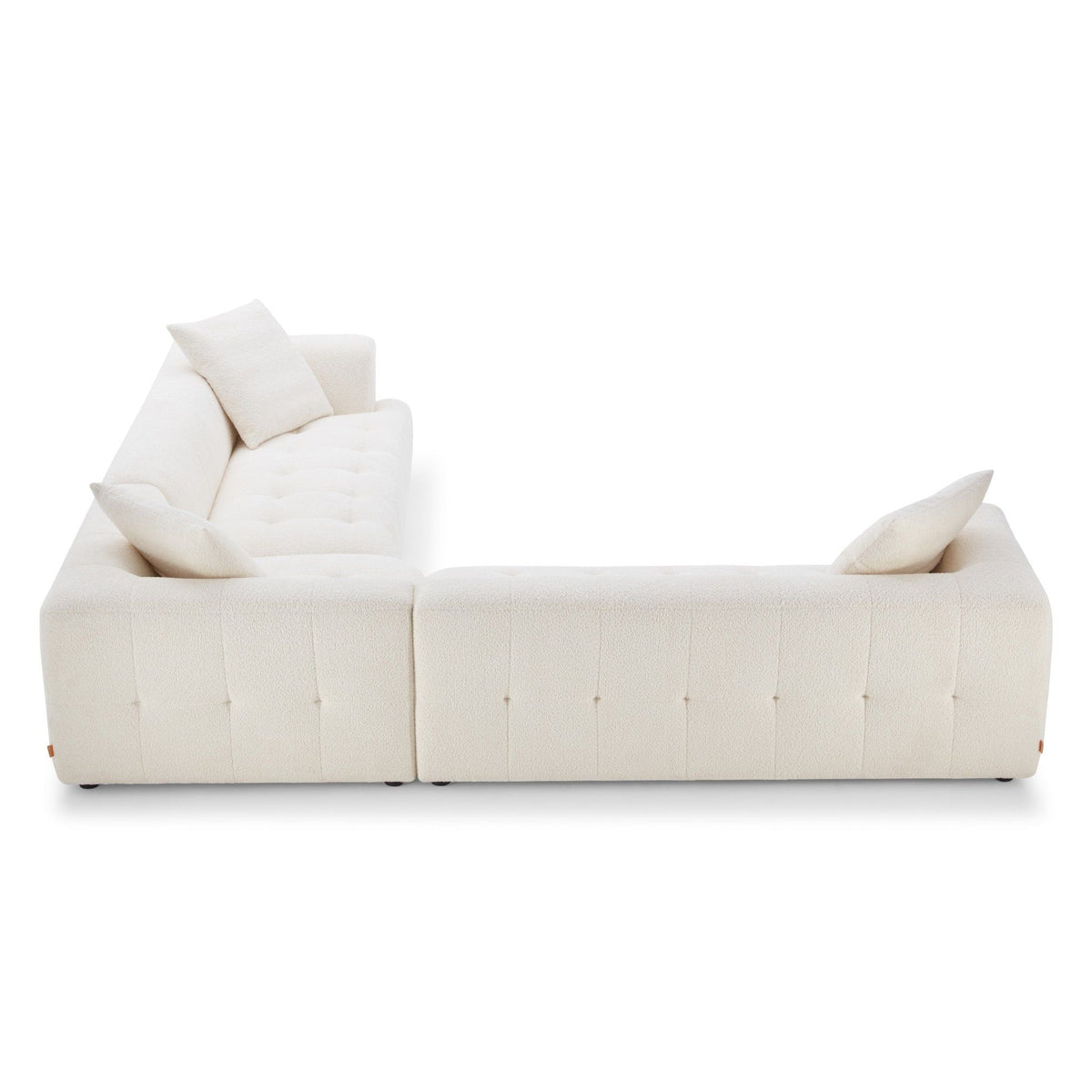 Elegant Upholstery Corner Sofa with Durable Frame - Beige, photo 7 of 12