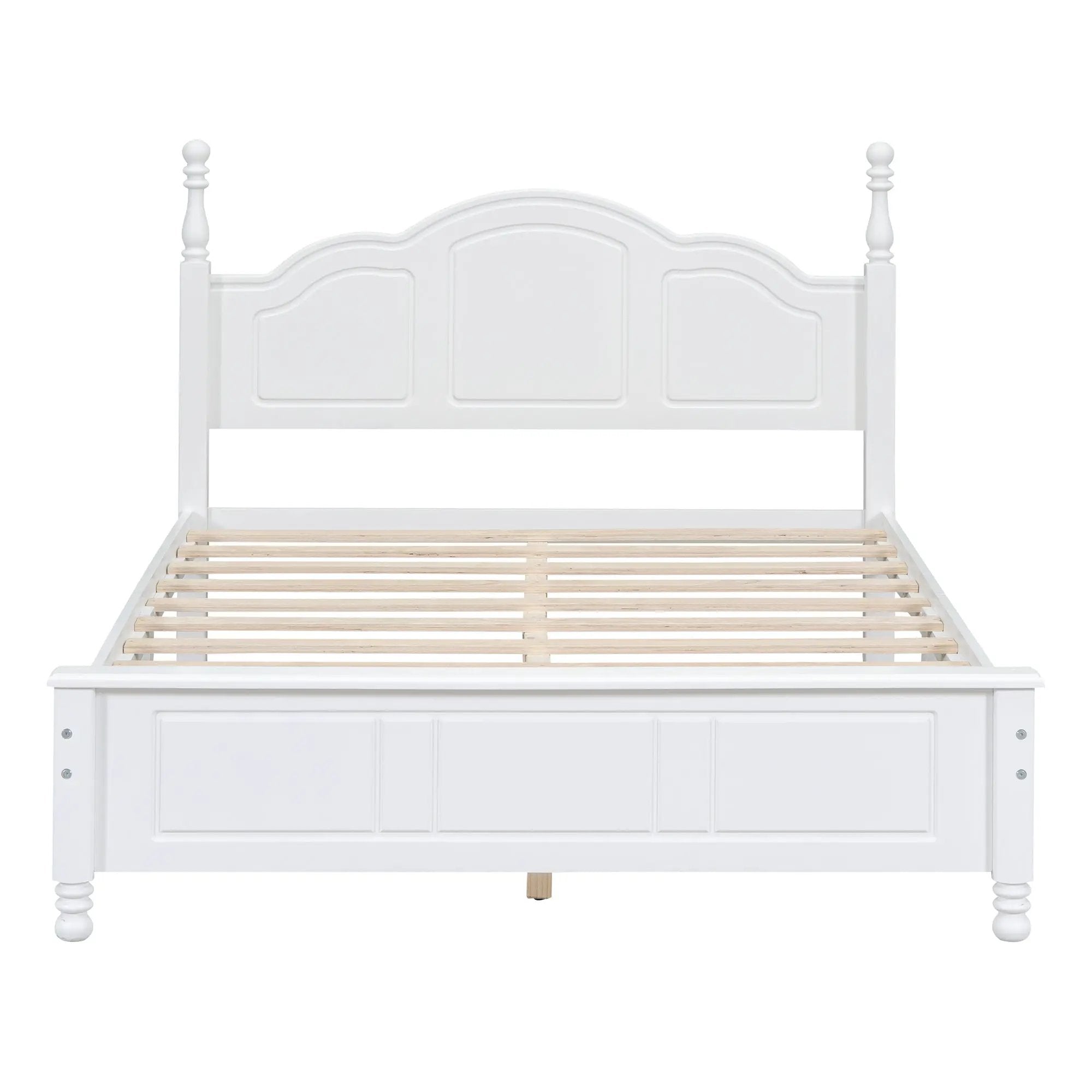 Full Size Wood Platform Bed Frame,Retro Style Platform by BLAKHOM