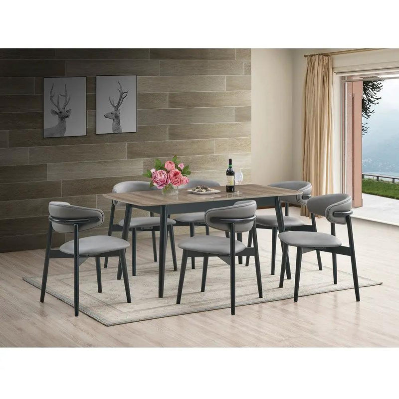 Lanae - Dining Table - Natural & Black by Unique Piece Furniture