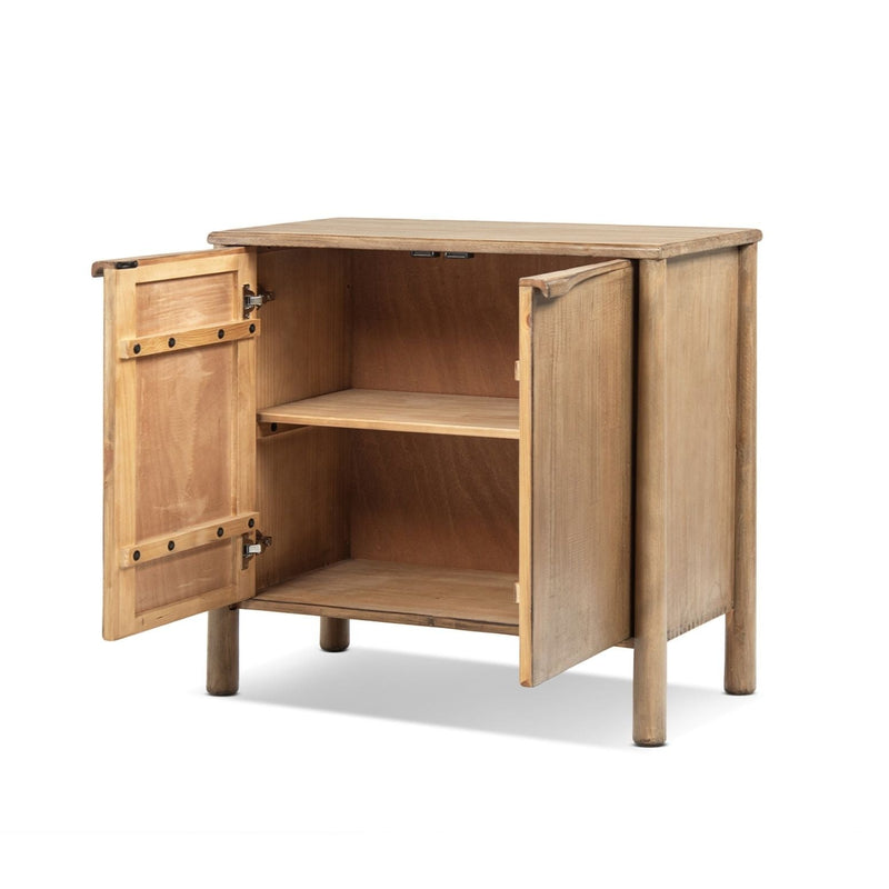 Nolan - 2 Door Accent Cabinet - Antique Brown by HouseOfZazla