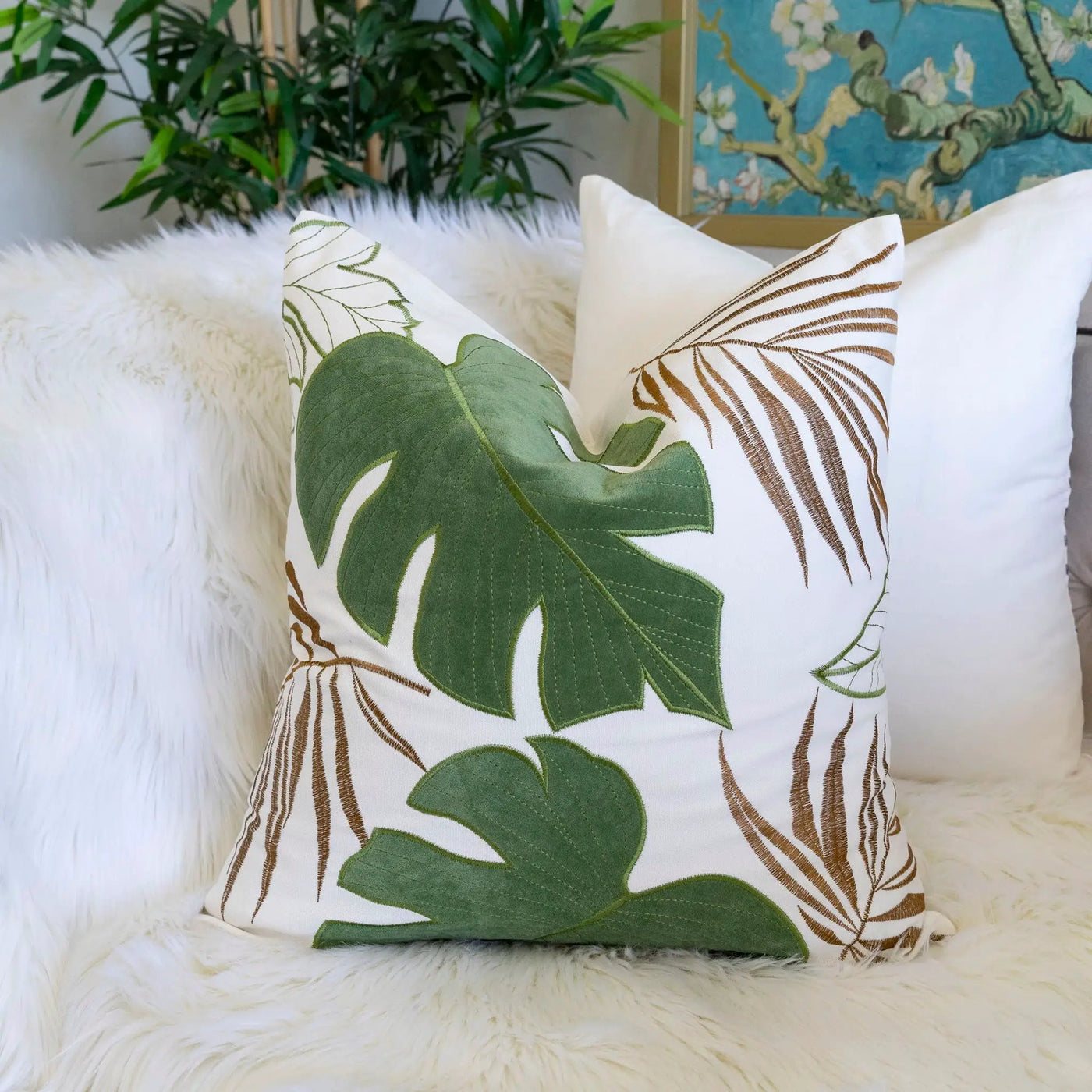 Autumn Vibes Leaf Accent Pillow by Unique Piece Furniture