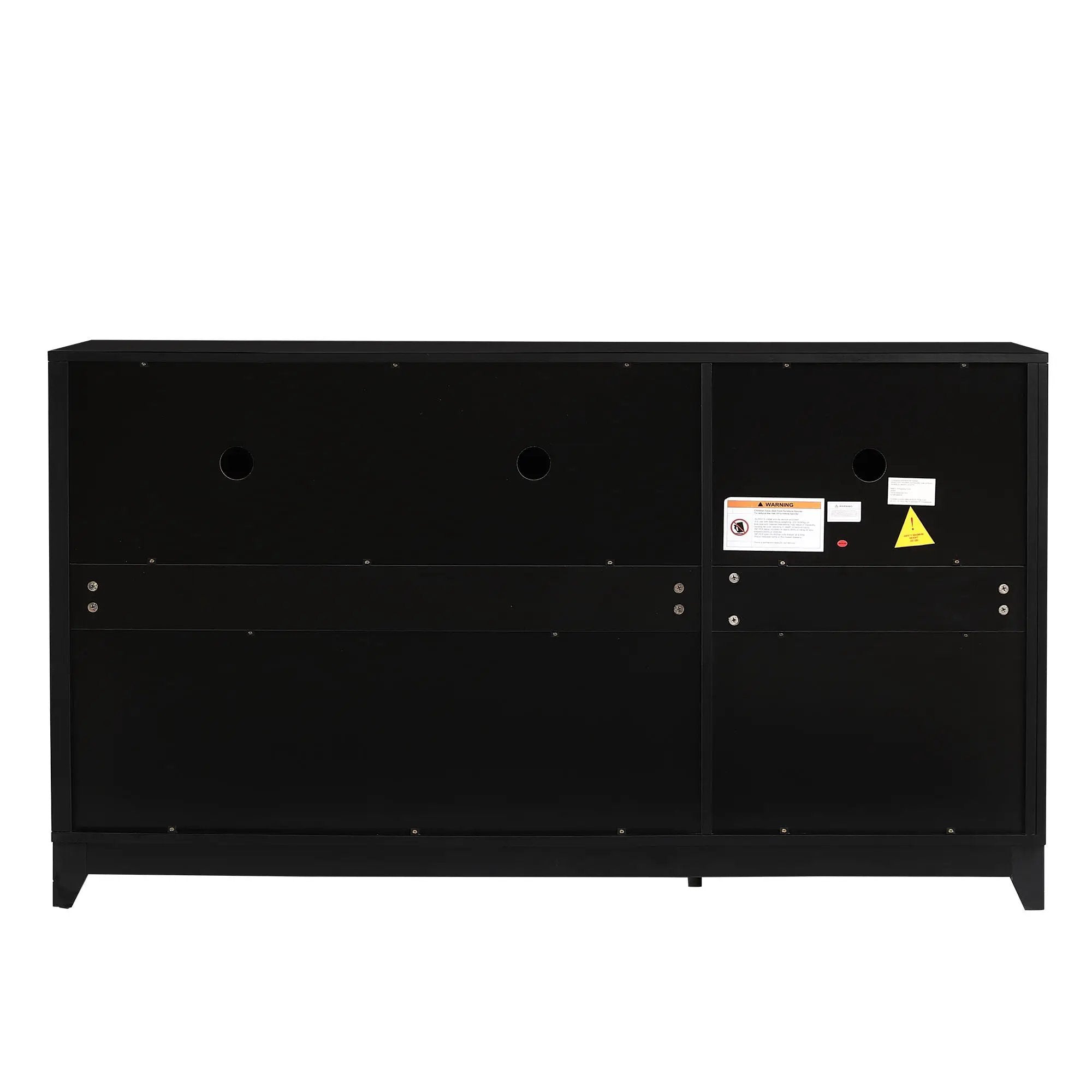 TV Stand For TVs Up To 65", Modern Entertainment Center Media Console Cabinet With 2 Spacious Storage Space, Solid Wood Legs For Living Room by HouseOfZazla