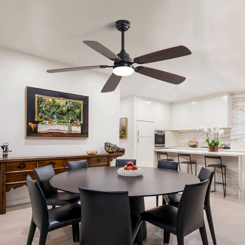52 Inch Classics Ceiling Fan With LED Light by HouseOfZazla