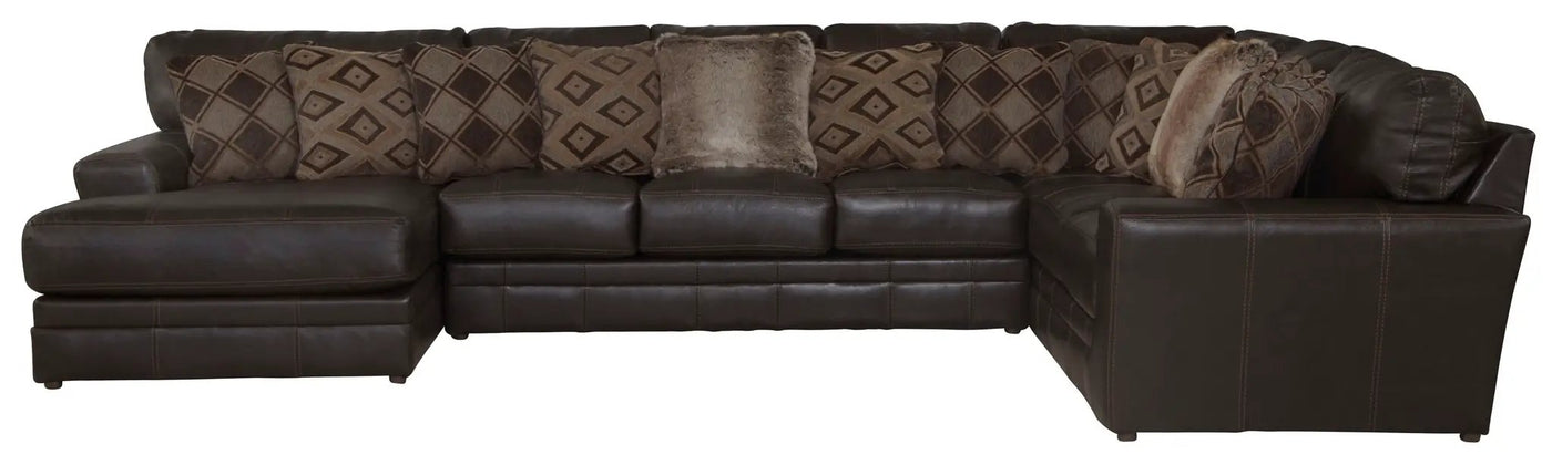 Denali - Italian Leather Match Sectional by Unique Piece Furniture