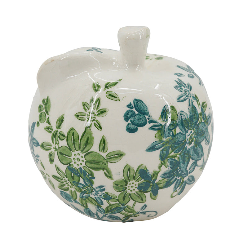 Floral Ceramic Pear and Apple Decor Set with Elegant Ivory Finish, photo 3 of 10
