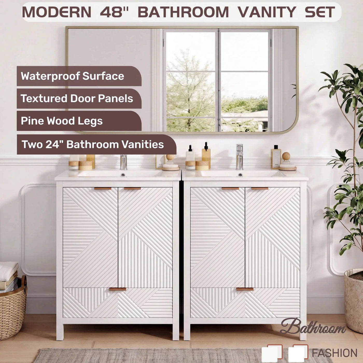 Modern Bathroom Vanity With Sink Combo by HouseOfZazla
