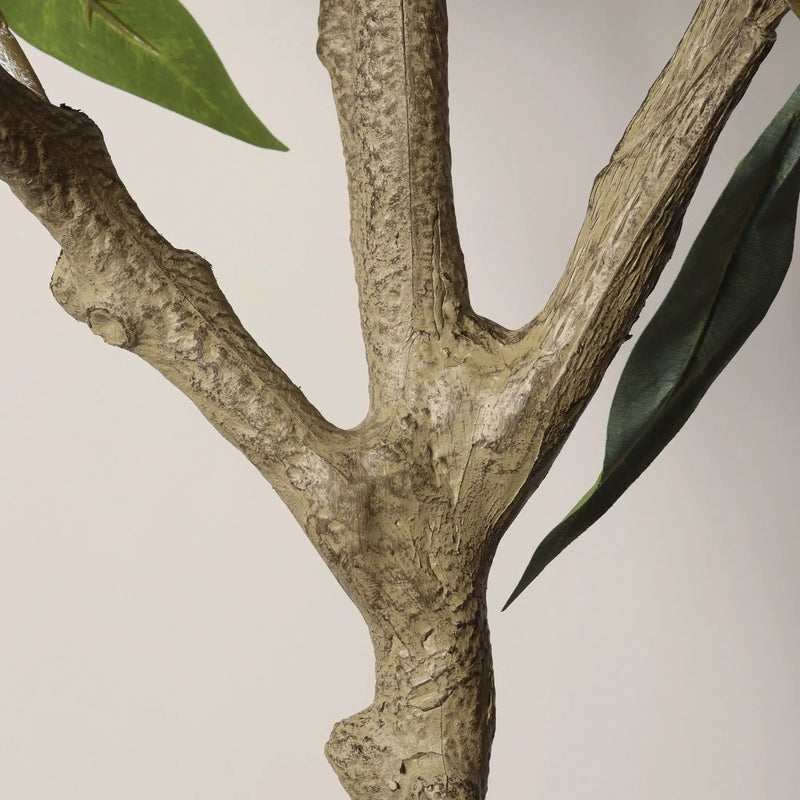 5Ft Realistic Artificial Eucalyptus Tree In Pot With Lush Leaves For Home Office Decor - Green Leaves by Unique Piece Furniture