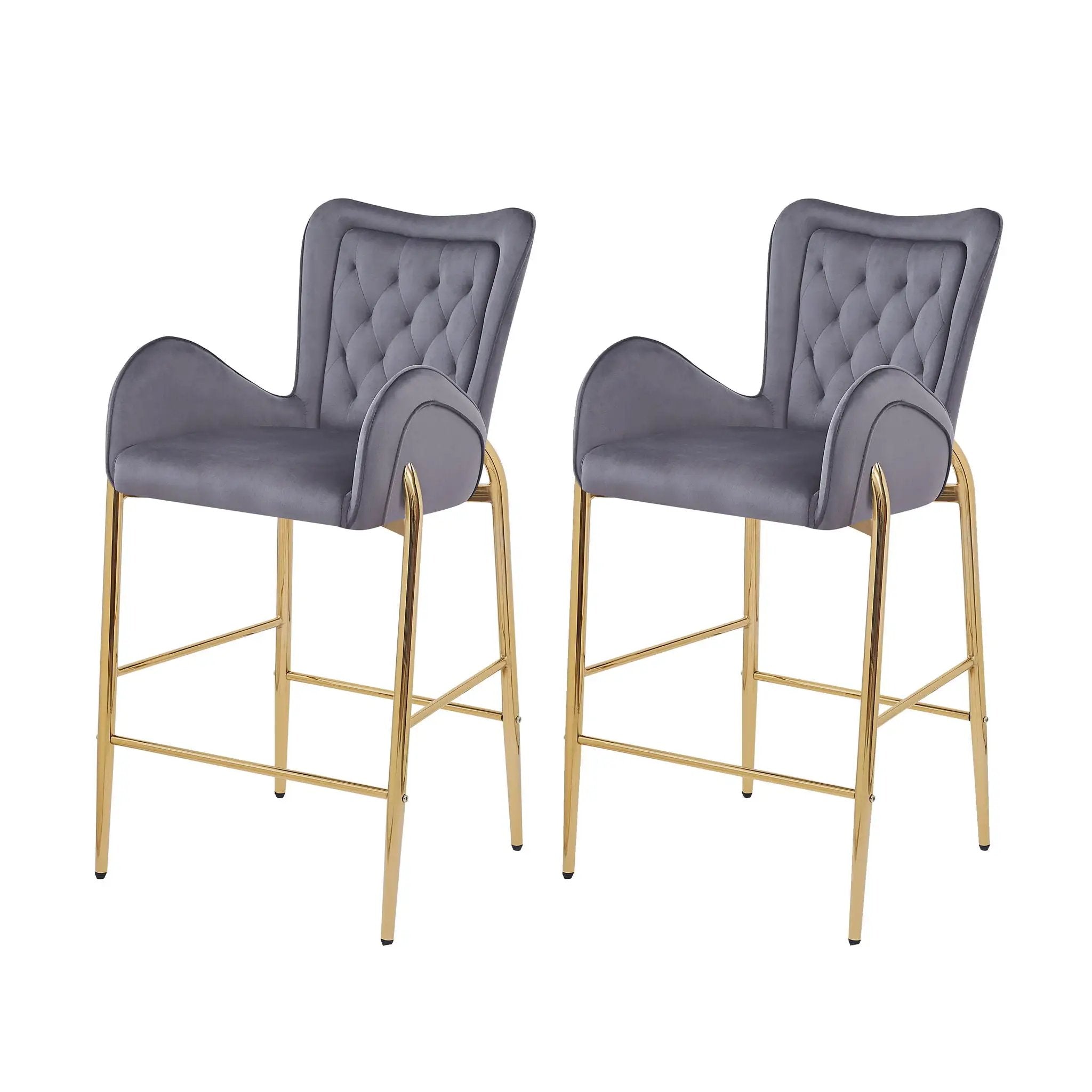 Fabric Counter Height Bar Stools (Set of 2) by HouseOfZazla