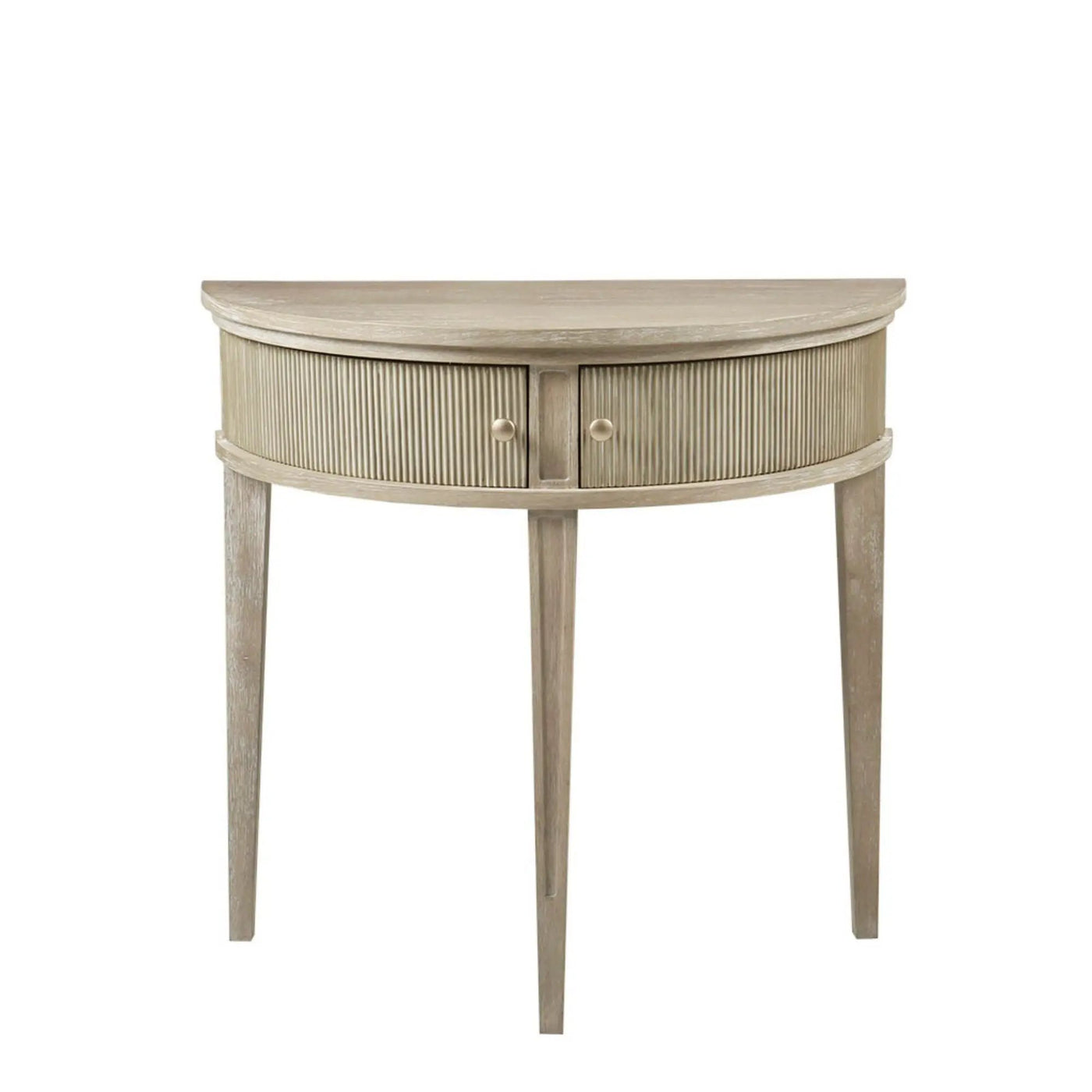 Vintage Inspired Storage Console Table With Fluted Doors by HouseOfZazla