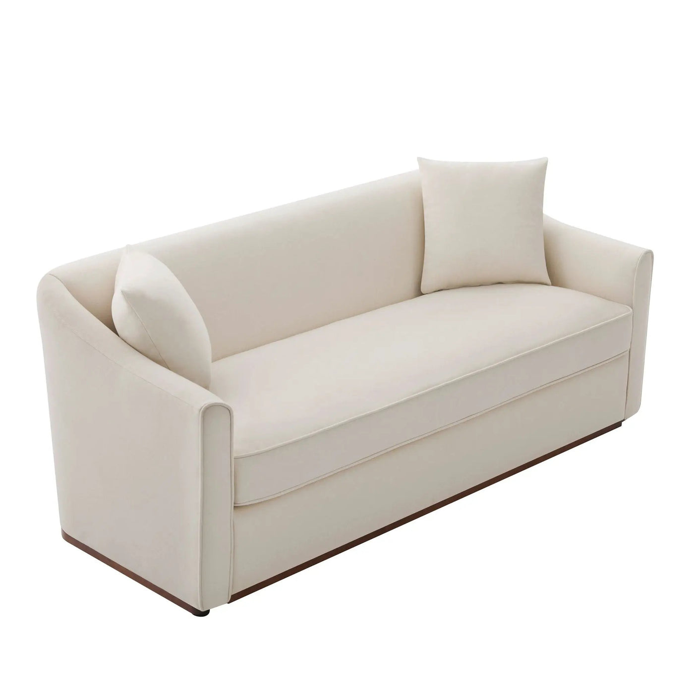 3 Seater Sofa With Wrap Around Armrests And Throw Pillows by HouseOfZazla