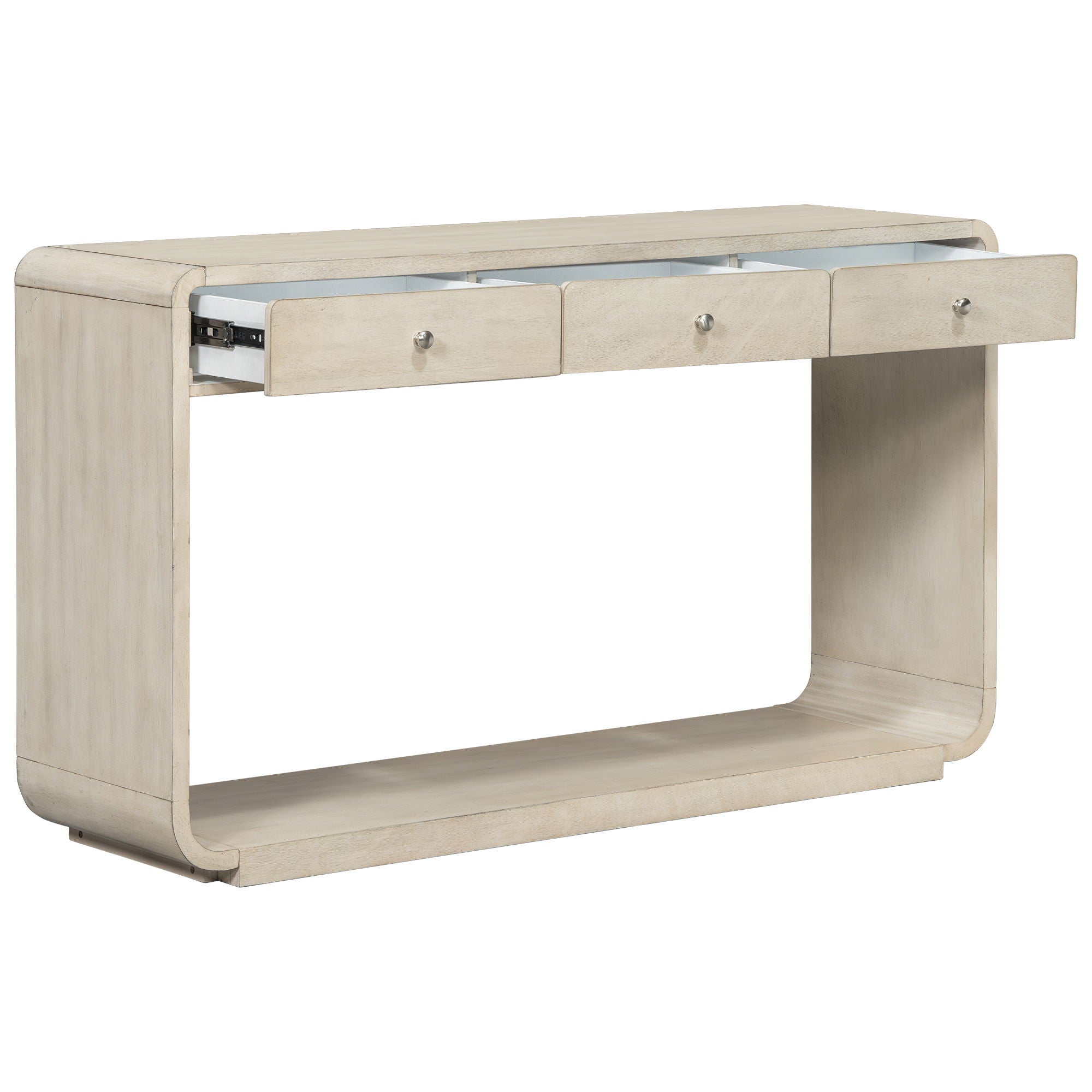 Console Table With 3 Drawers And Display Shelf by HouseOfZazla