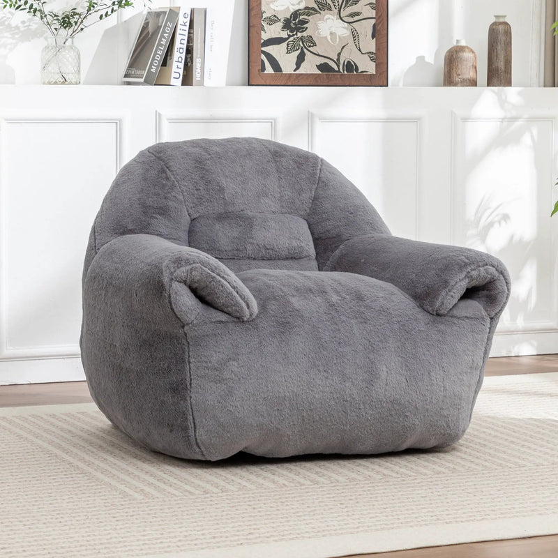 Comfy Bean Bag Chair with Back Support by HouseOfZazla