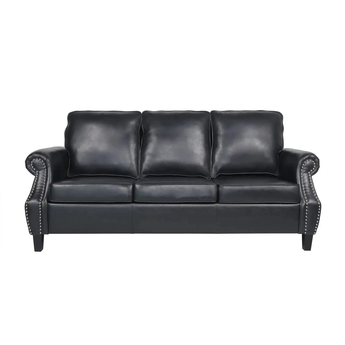 Contemporary 3 Seater Sofa With Nailhead Trim by HouseOfZazla