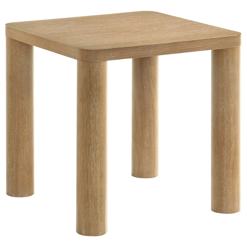Castlewood 3-piece Cocktail Coffee Table Set Light Oak by Unique Piece Furniture