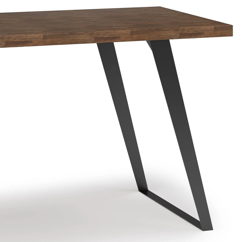 Lowry - Flat Top Desk - Rustic Natural Aged Brown by Unique Piece Furniture