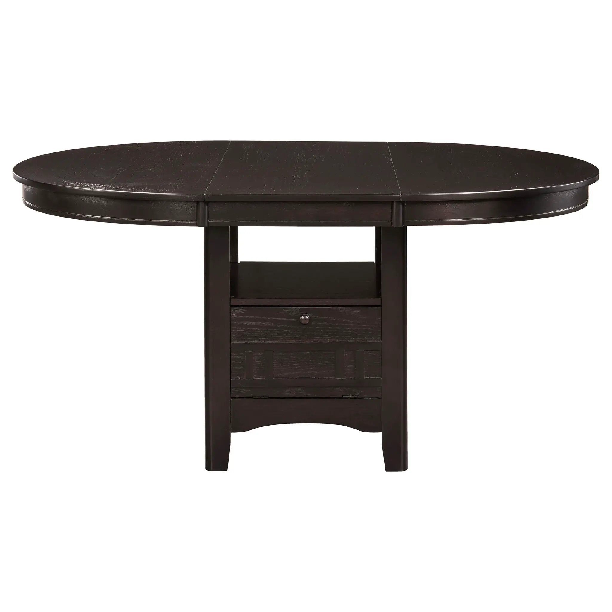 Lavon Oval 60-inch Wood Extension Leaf Dining Table Espresso by Unique Piece Furniture