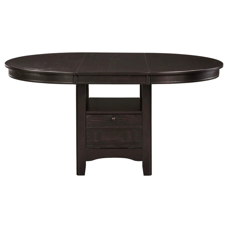 Lavon Oval 60-inch Wood Extension Leaf Dining Table Espresso by Unique Piece Furniture