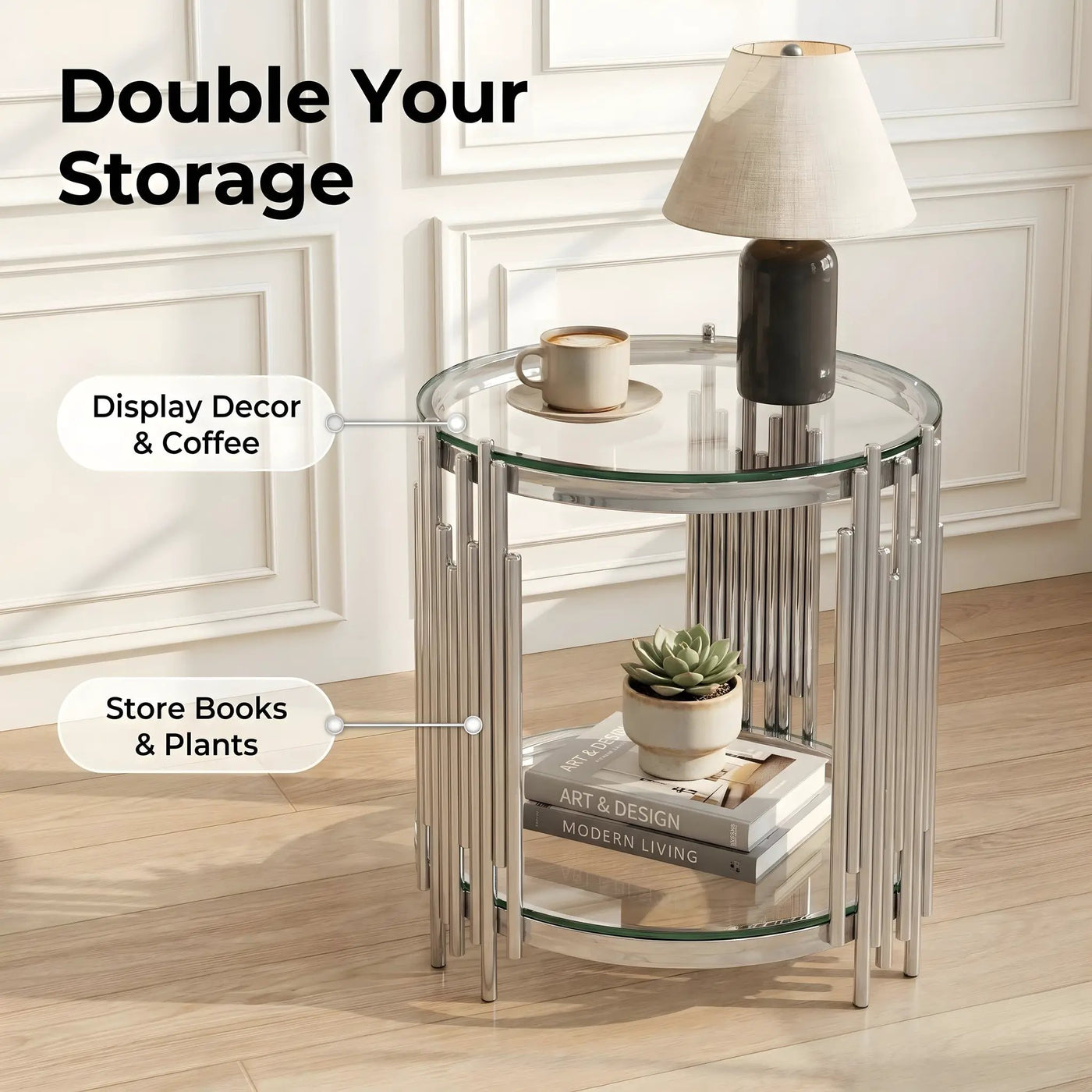 Modern Luxury Coffee Table and Side Table Set by HouseOfZazla