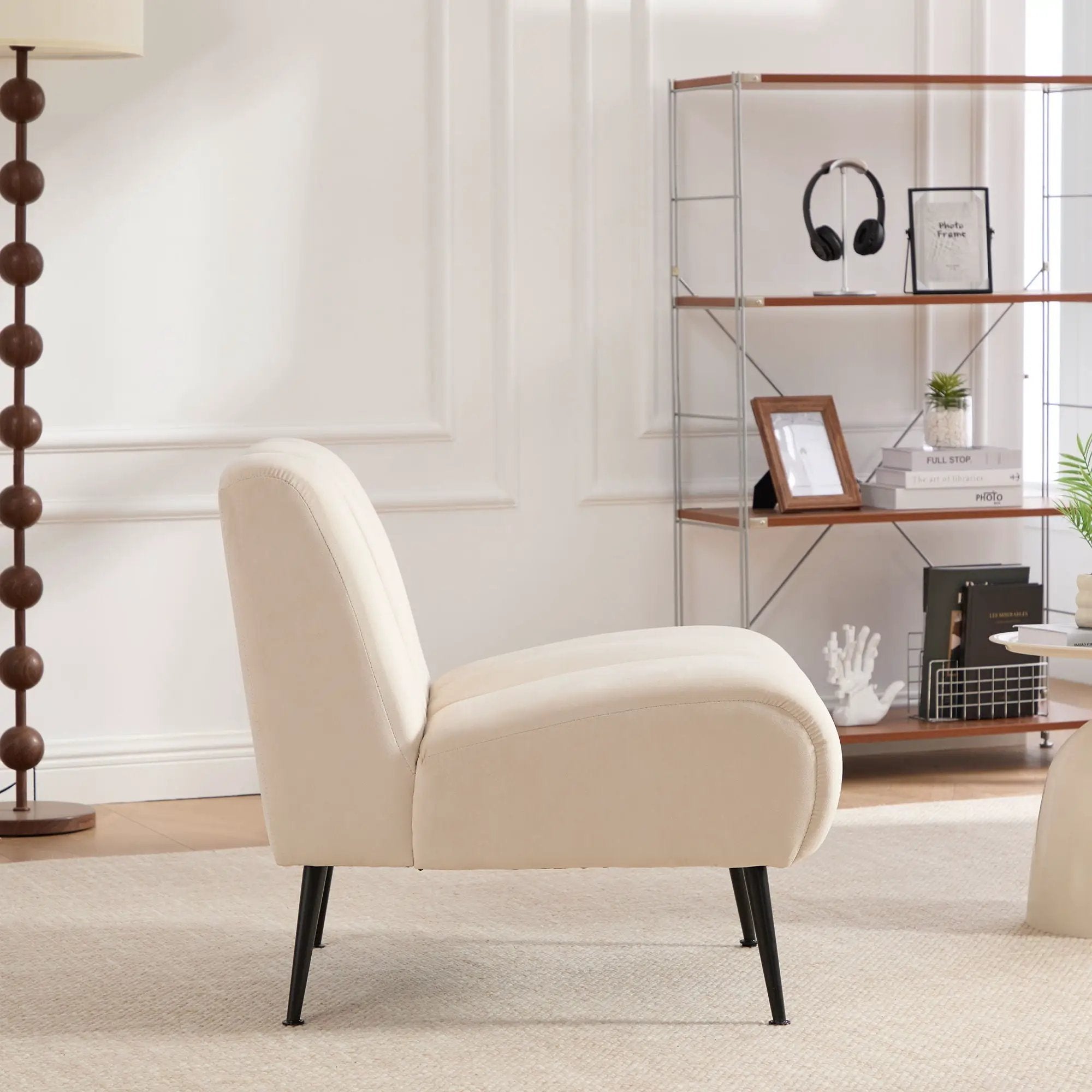 Upholstered Armless Chair For Living Room by Unique Piece Furniture