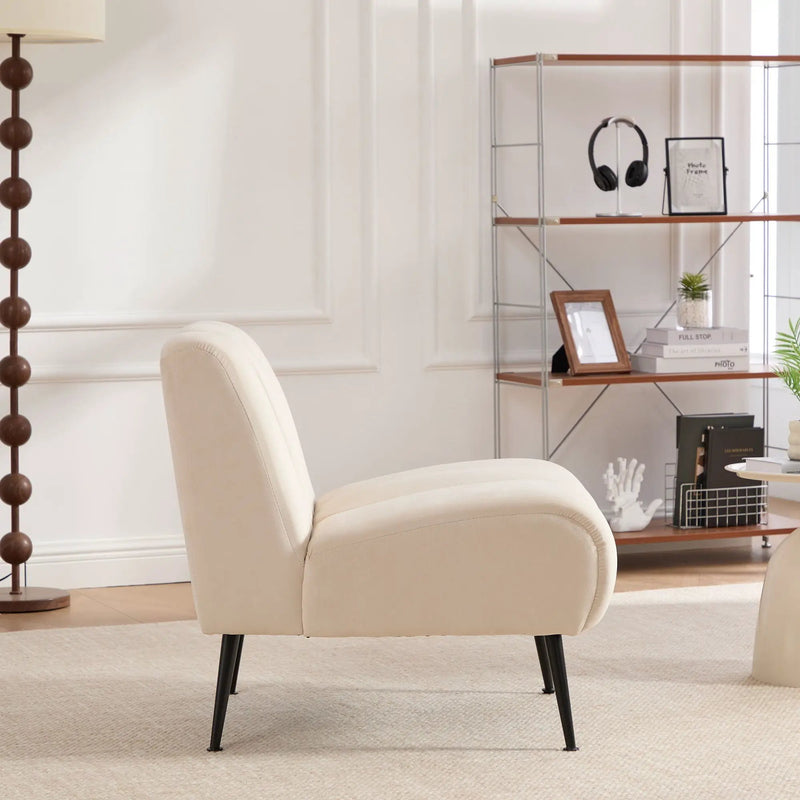 Upholstered Armless Chair For Living Room by Unique Piece Furniture