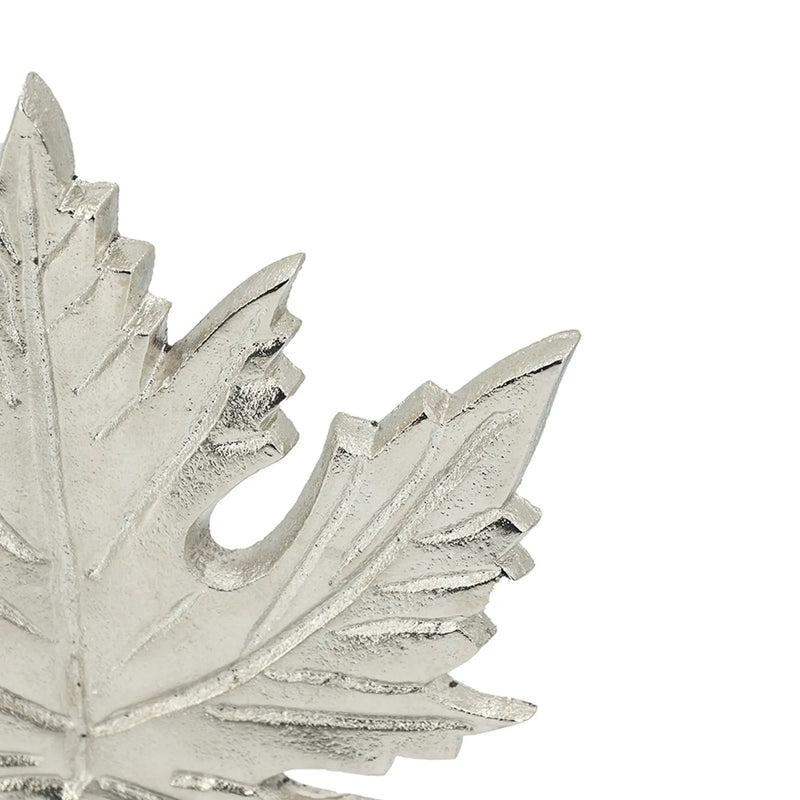 Aluminum Leaf Sculpture with Marble Base by HouseOfZazla