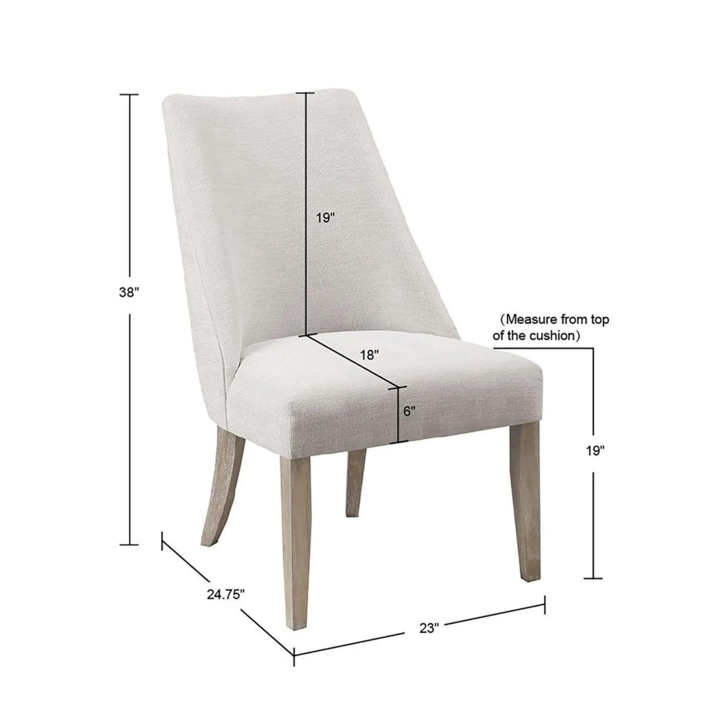 Comfortable Dining Chair Upholstered (Set of 2) by HouseOfZazla