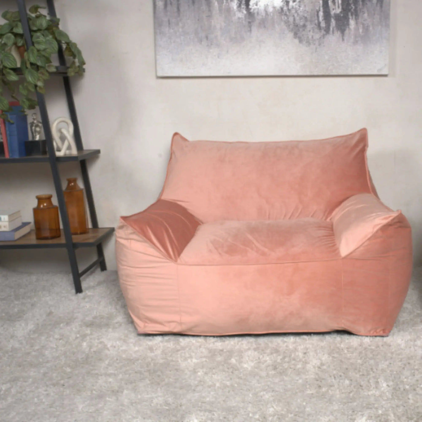 Allea - Bean Bag Chair With Armrests by HouseOfZazla