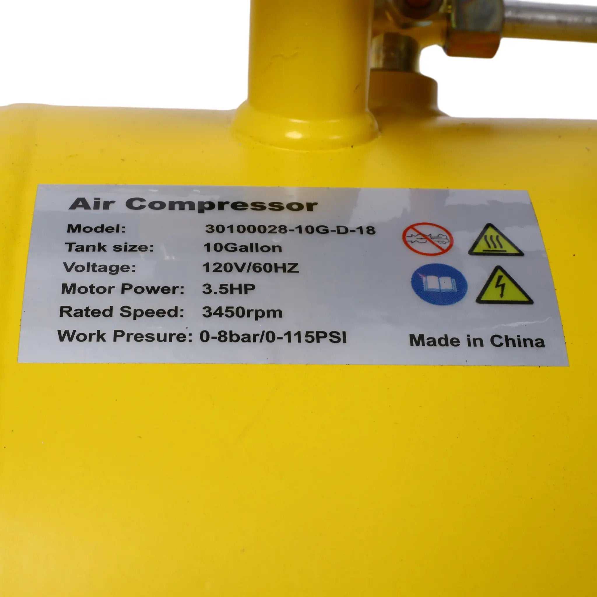 3.5HP Portable Oil-Lubricated Air Compressor by HouseOfZazla
