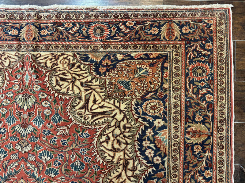 Turkish Kayseri Rug 6x10, Antique Turkish Carpet, Floral Medallion, Oriental Carpet, Red by Jewel Rugs