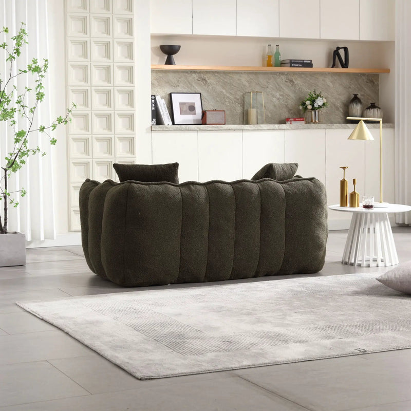 Cozy Beanbag Chair With High Resilience Foam Core For 2 by Unique Piece Furniture