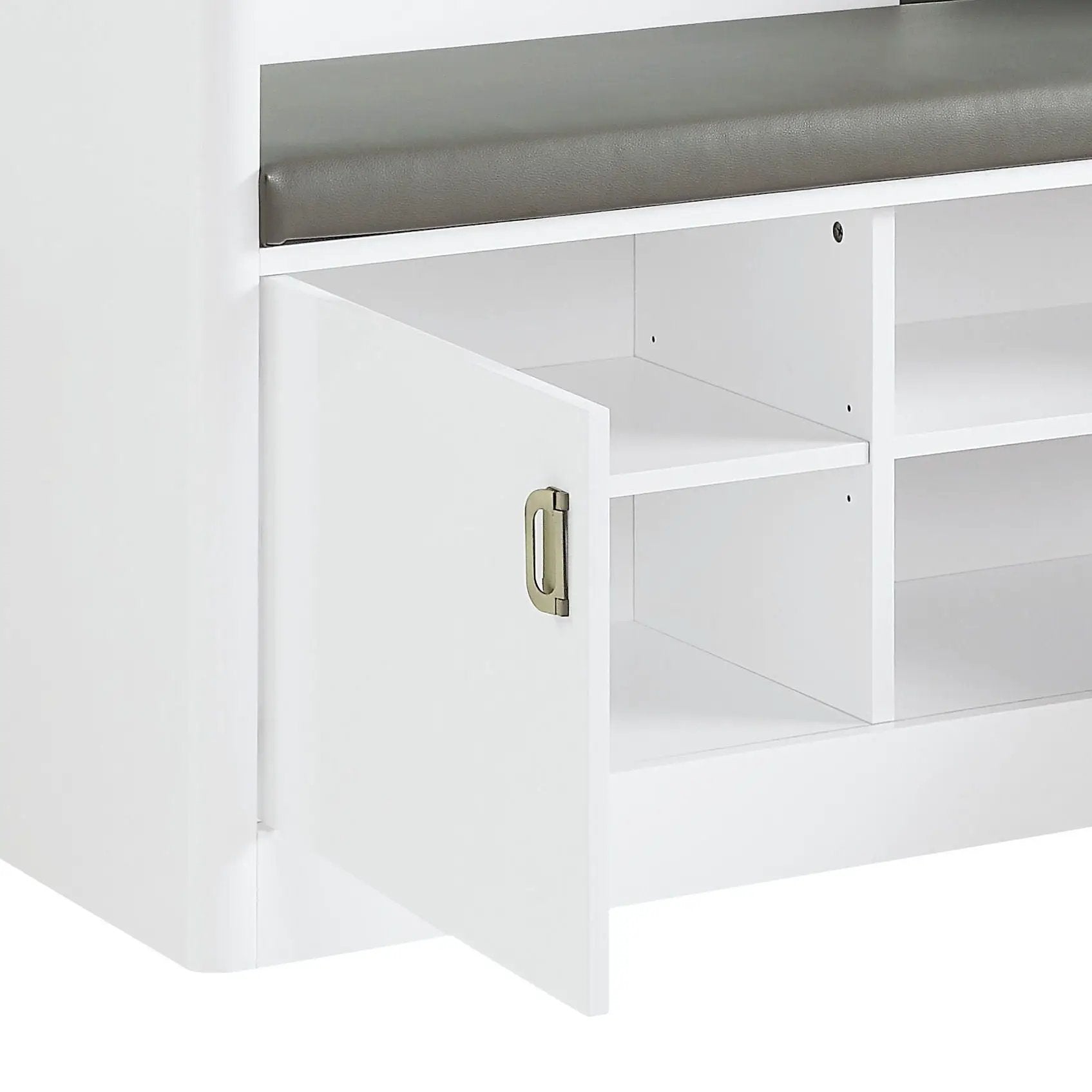 Buck II - High Gloss Hall Tree - White by Unique Piece Furniture