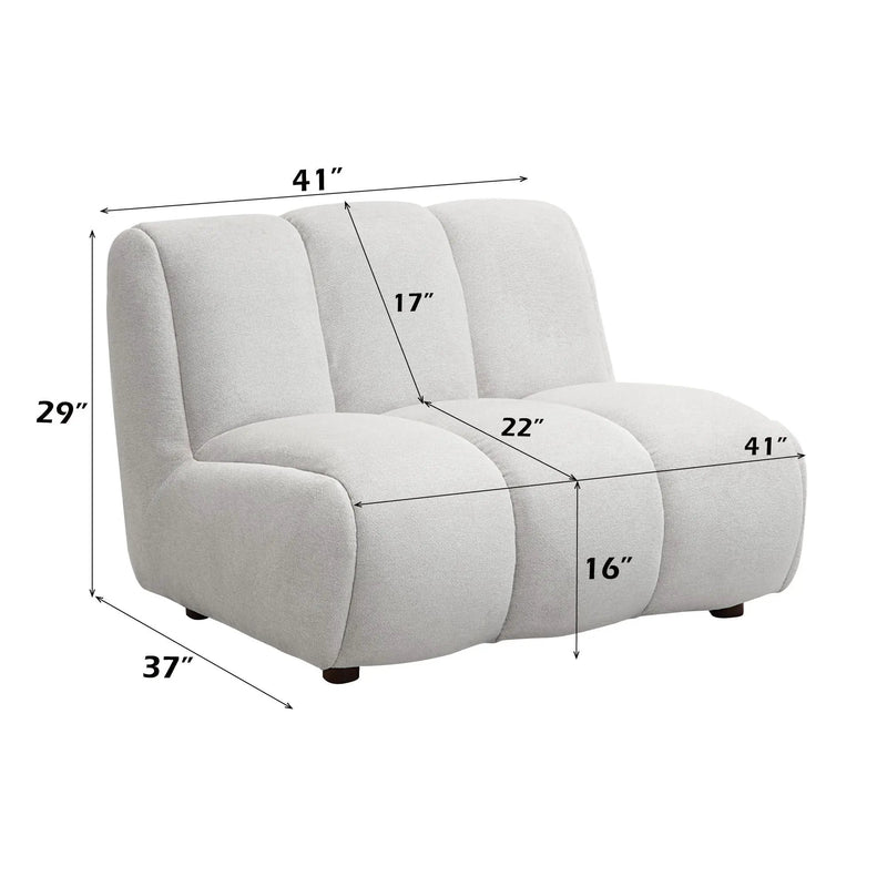 Manilla - Linen Chair - Ivory White by Unique Piece Furniture