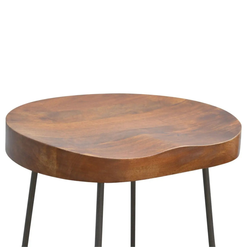 Chunky Bar Stool - Chestnut by HouseOfZazla