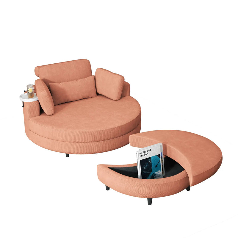Sofa With Two Throw Pillows And A Waist Pillow With An Extra Tray For Comfortable Seating In Small Apartment Bedrooms by Unique Piece Furniture
