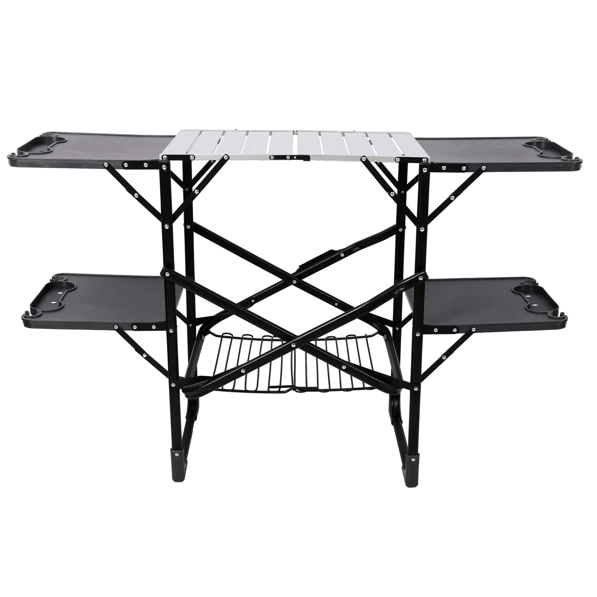Folding Camping Kitchen Table - Portable Outdoor Cooking Station by HouseOfZazla