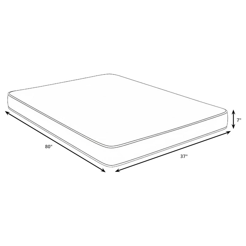 Kenyon 7-inch Twin XL Bamboo Cover Firm Foam Mattress by Unique Piece Furniture