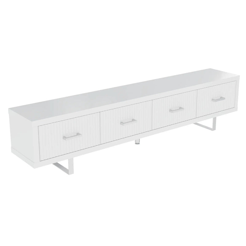 TV Stand With Slatted Drawers