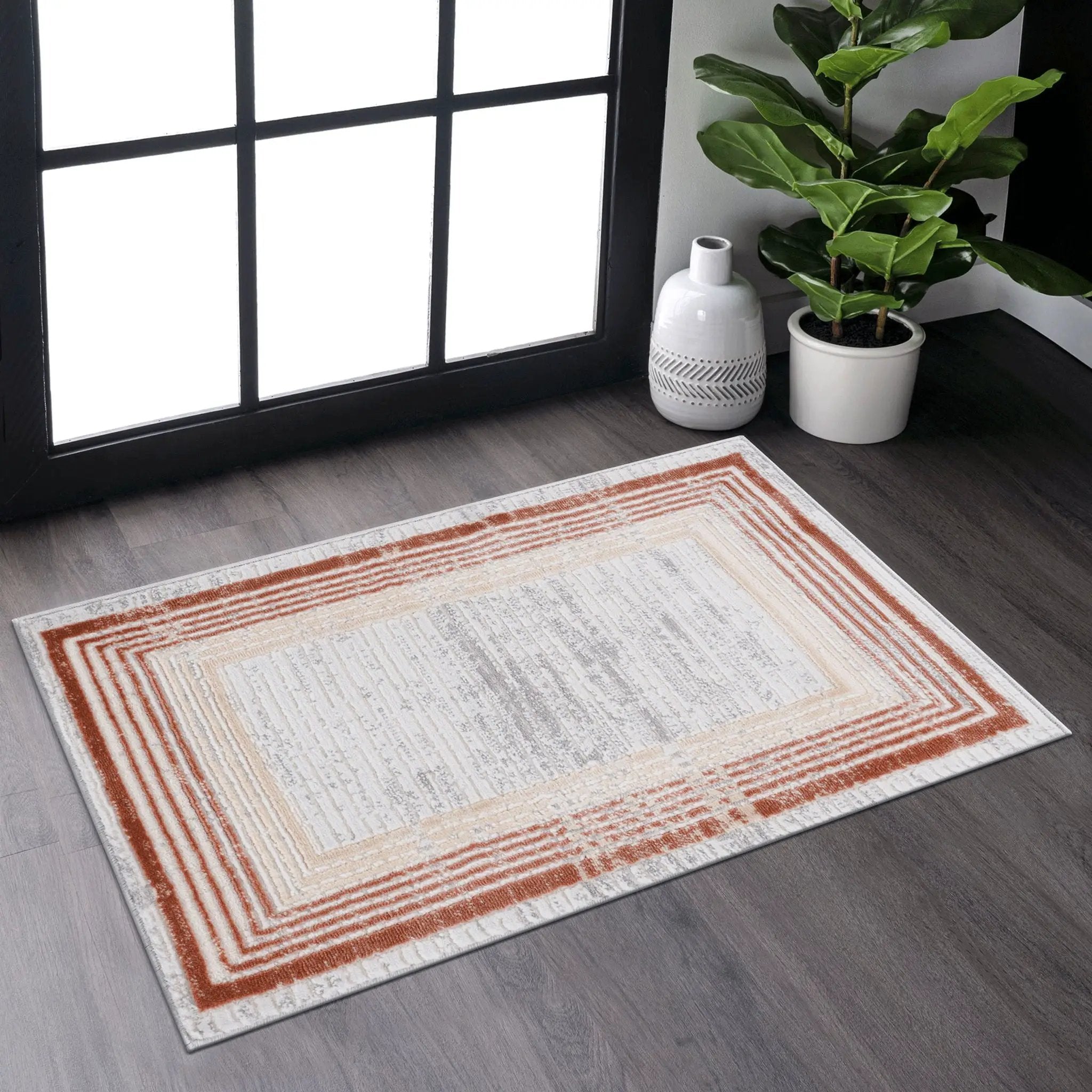 Marfi - Bordered Rug by Unique Piece Furniture