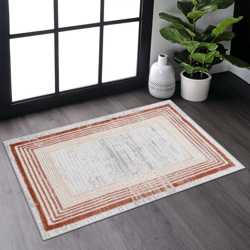 Marfi - Bordered Rug by HouseOfZazla