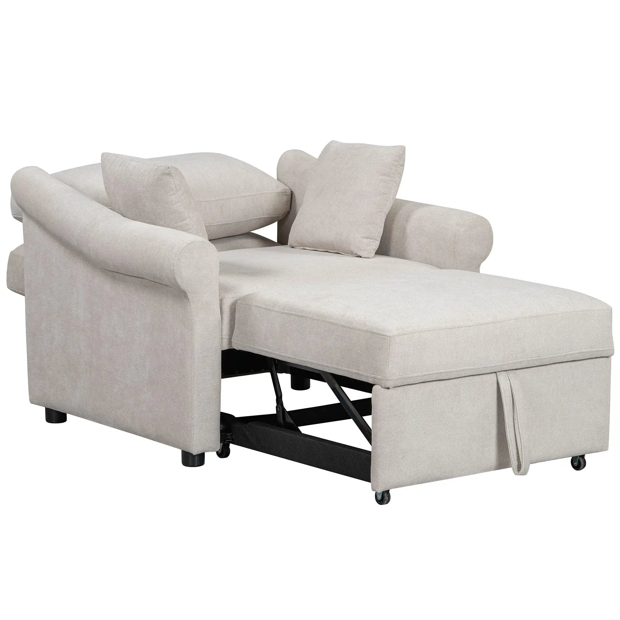 Convertible Sleeper Chair With Adjustable Backrest by HouseOfZazla